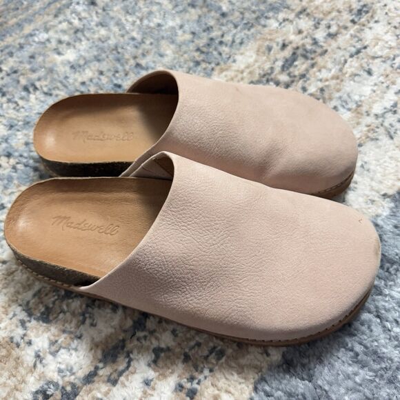 Madewell Shoes - Madewell The Layne Clog Mule Women 7 Leather Slip On Classic Comfort Dusty Blush